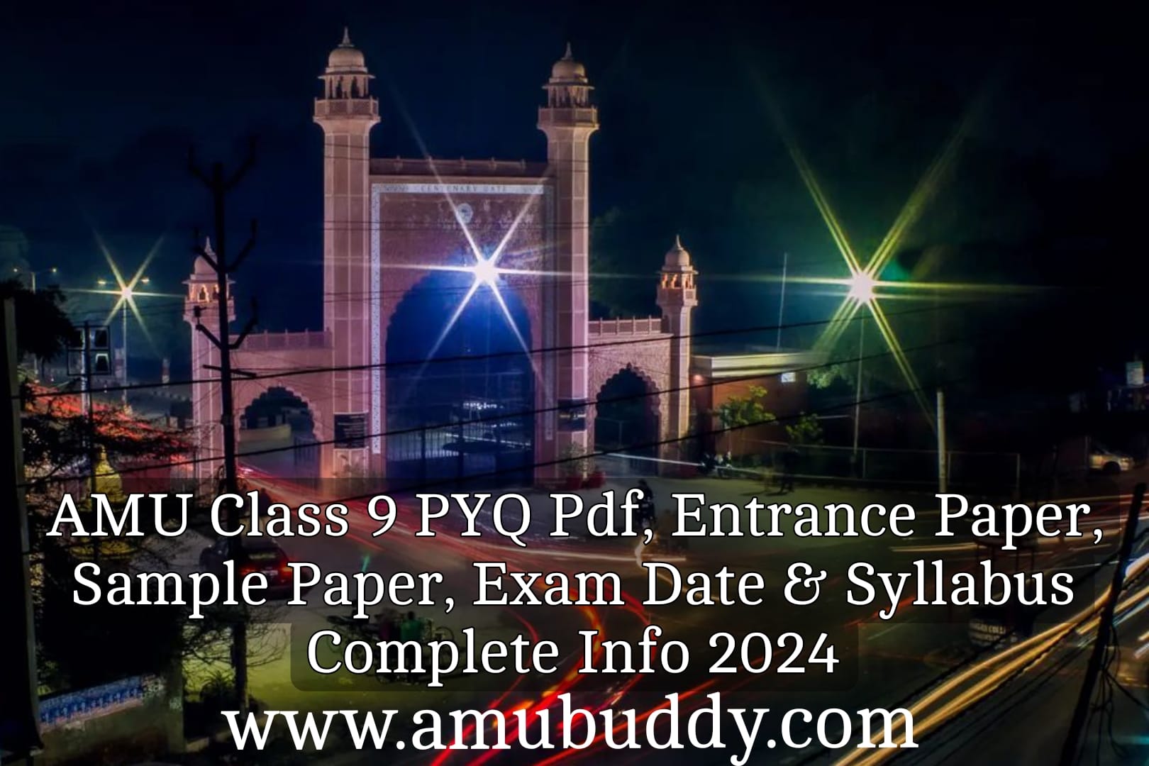 AMU Class 9 PYQ Pdf Entrance Paper, Sample Paper